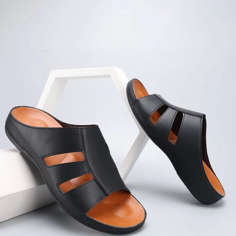 Mirello Leather Gladiator Sandal