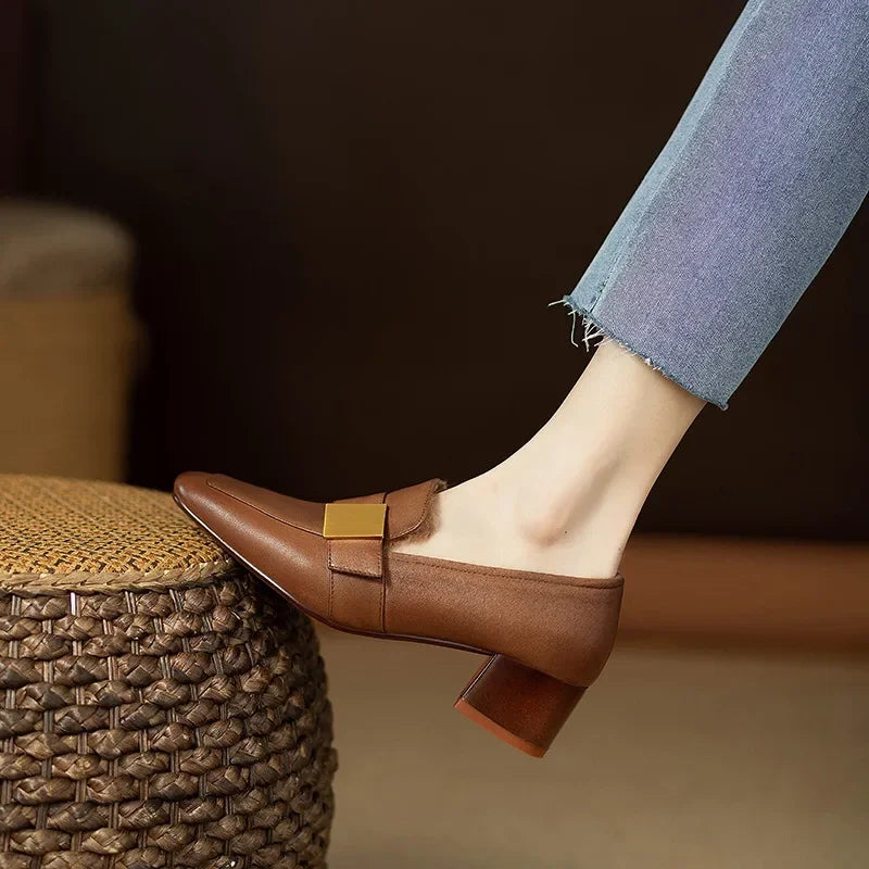 Milan Block Heel Pumps