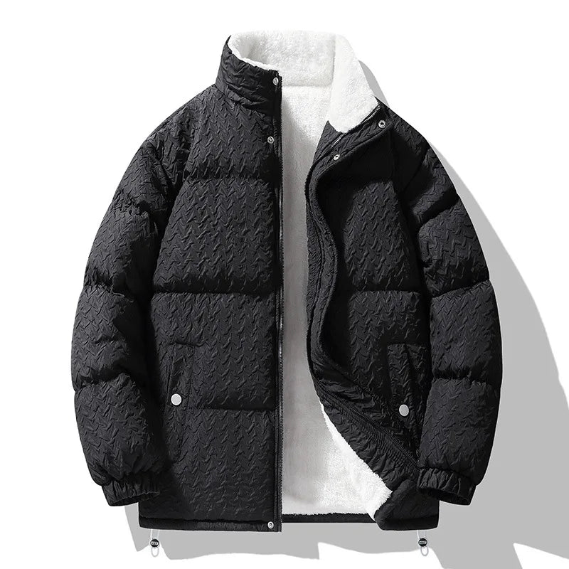 Duvall Chevron-Quilt Puffer Coat