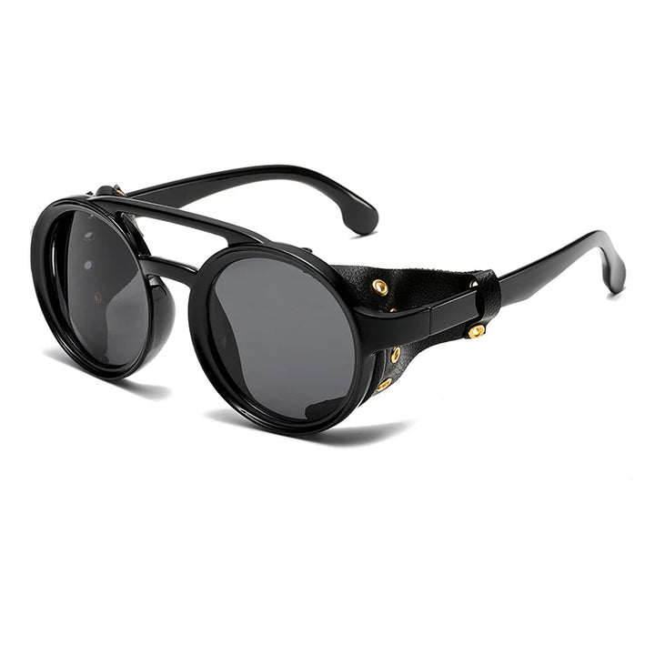 Vanderbilt - Leather Shield Sunglasses