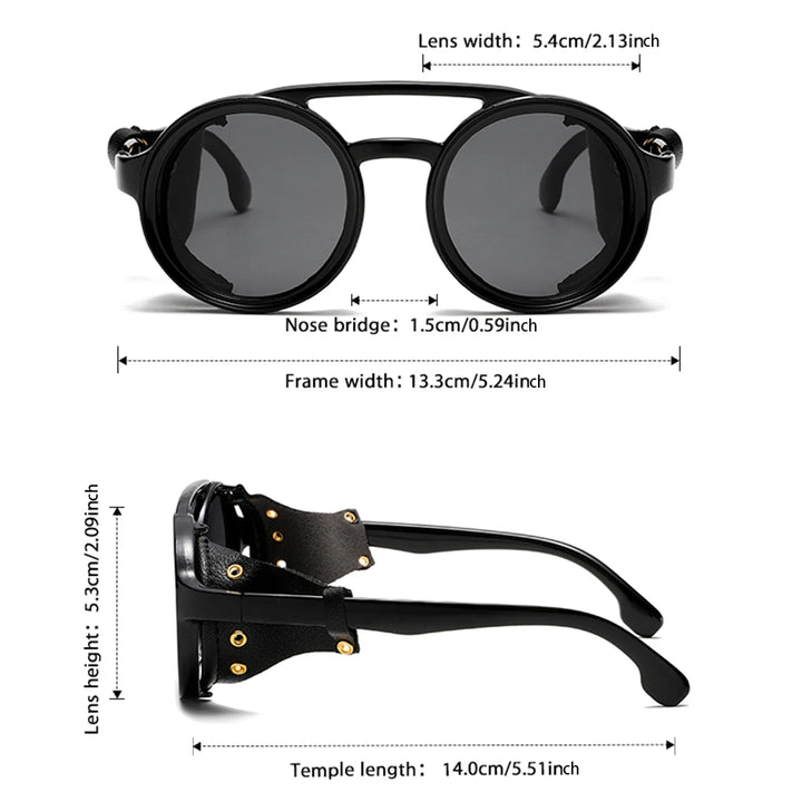 Vanderbilt - Leather Shield Sunglasses