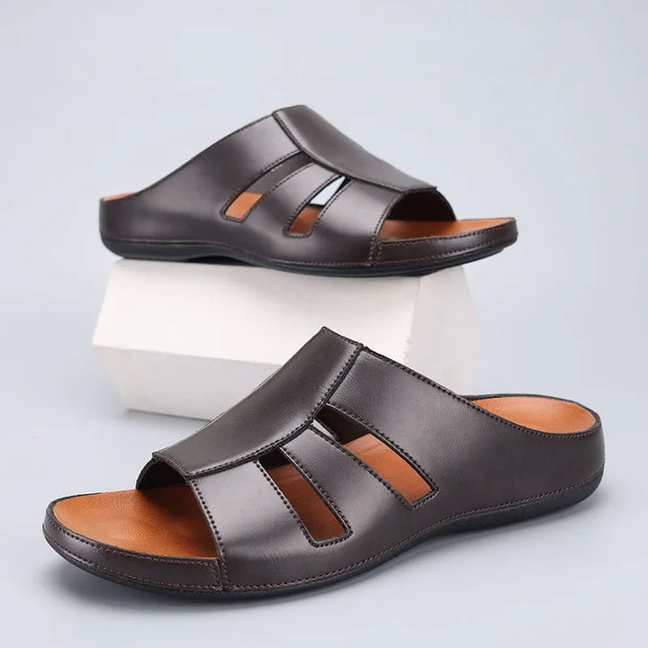 Mirello Leather Gladiator Sandal