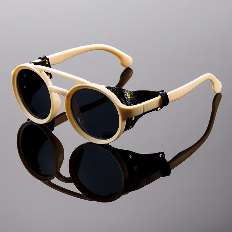 Vanderbilt - Leather Shield Sunglasses
