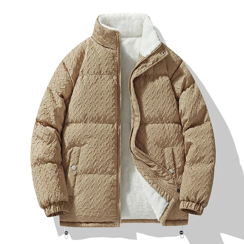 Duvall Chevron-Quilt Puffer Coat