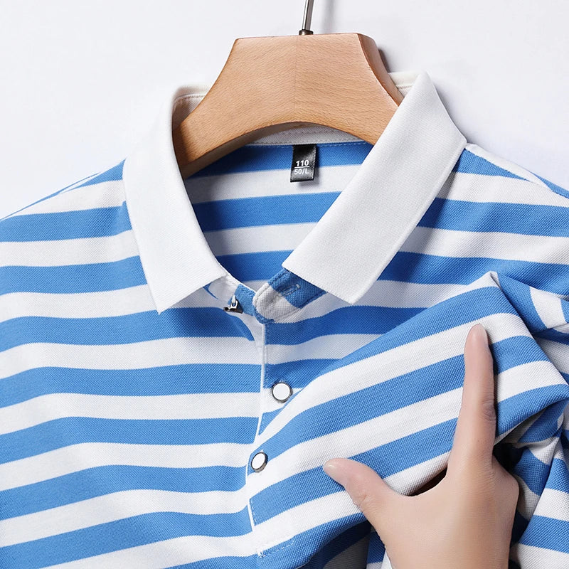 Colton - Striped Polo Shirt