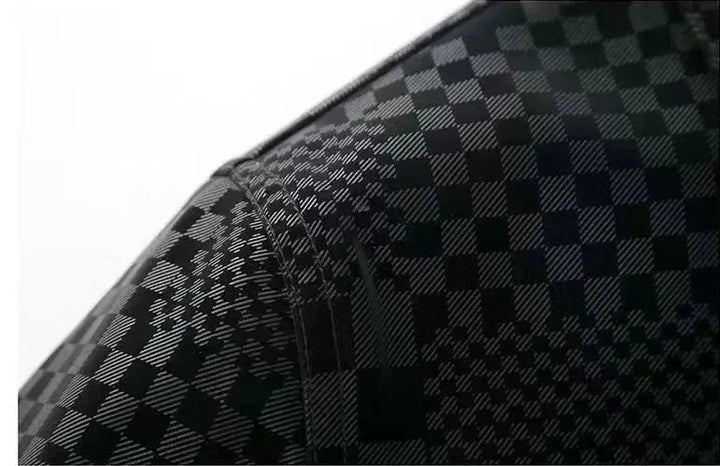 Knighten's Checkered Plaid Collared Coat