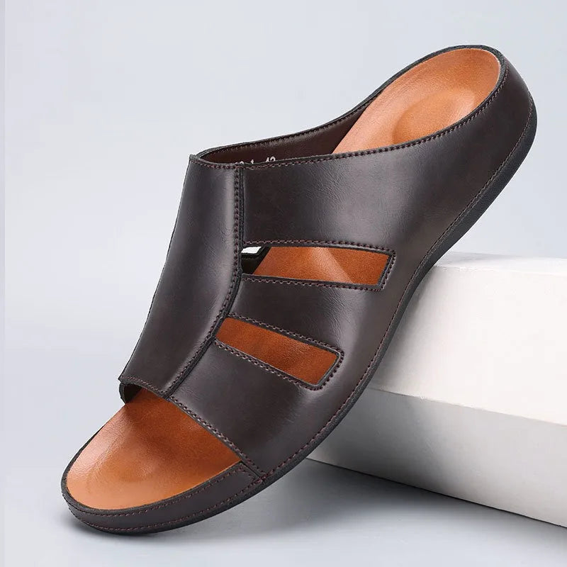 Mirello Leather Gladiator Sandal