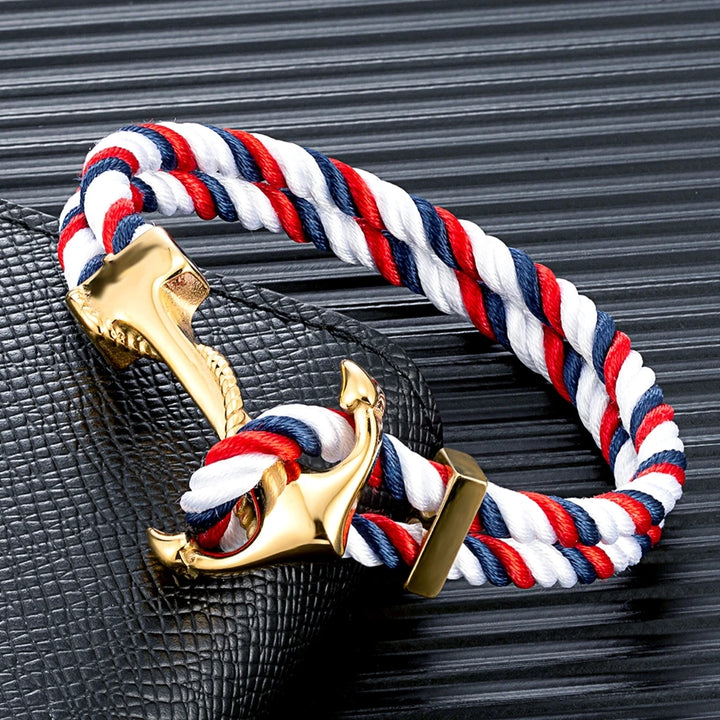 Anchor Down Rope Bracelet