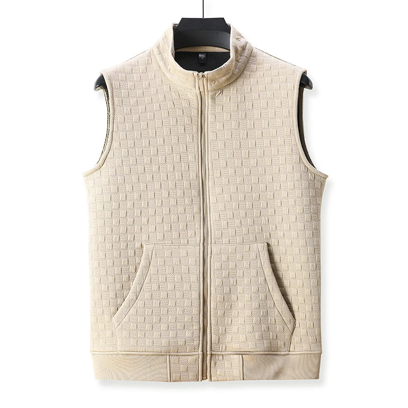 Linden Check Zip-Up Vest