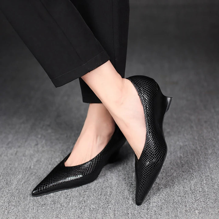 Gianna Low Wedge Pump