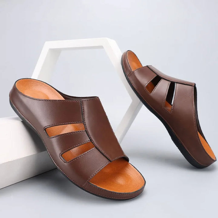 Mirello Leather Gladiator Sandal