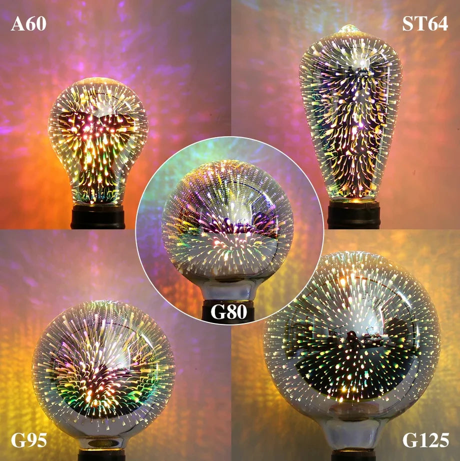 Cosmic Popper 3D Light Bulb