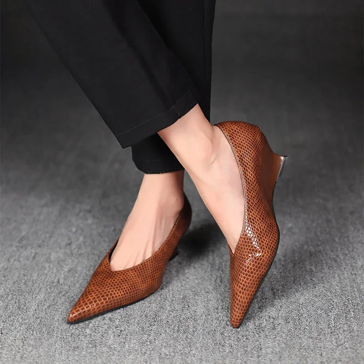 Gianna Low Wedge Pump