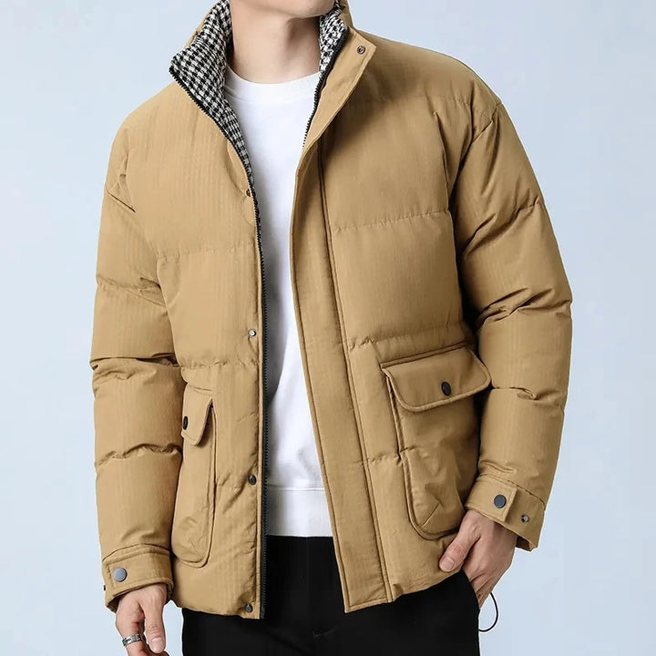 Hastings Houndstooth Trimmed Parka