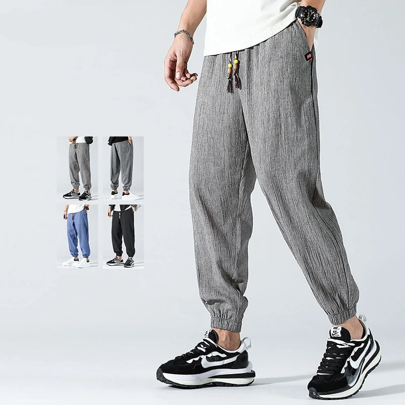 Elliot Relaxed-Fit Linen Pant