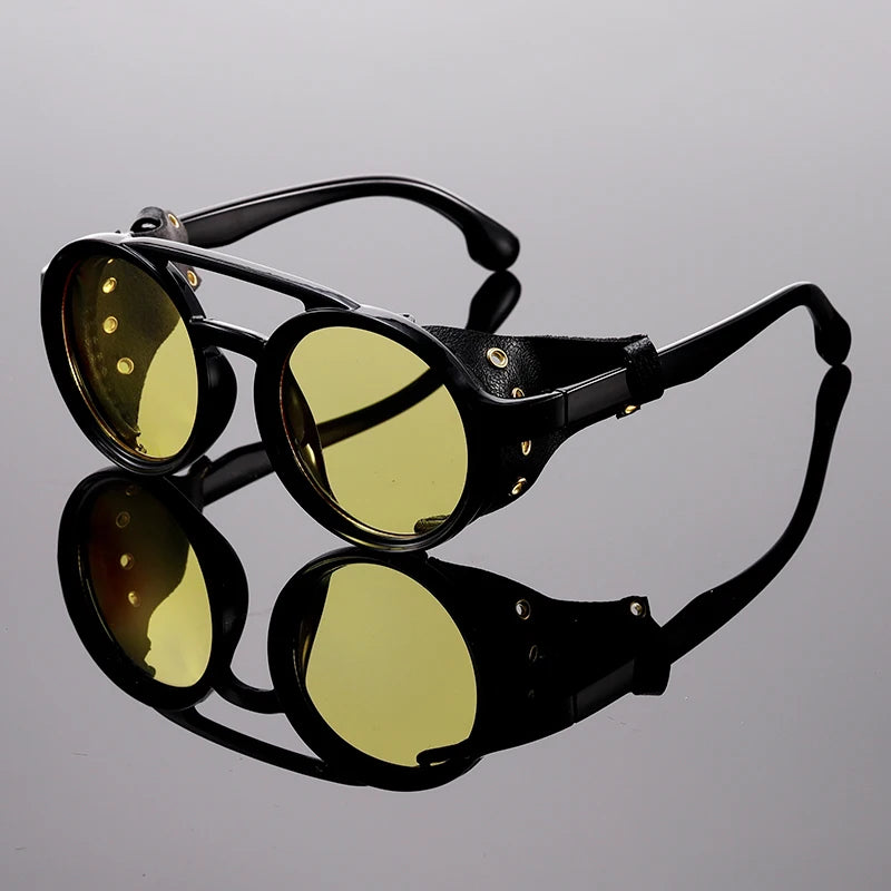 Vanderbilt - Leather Shield Sunglasses