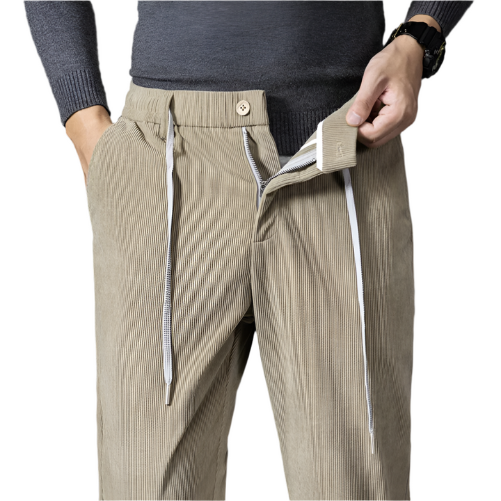 Afonso Corduroy Drawstring Slacks