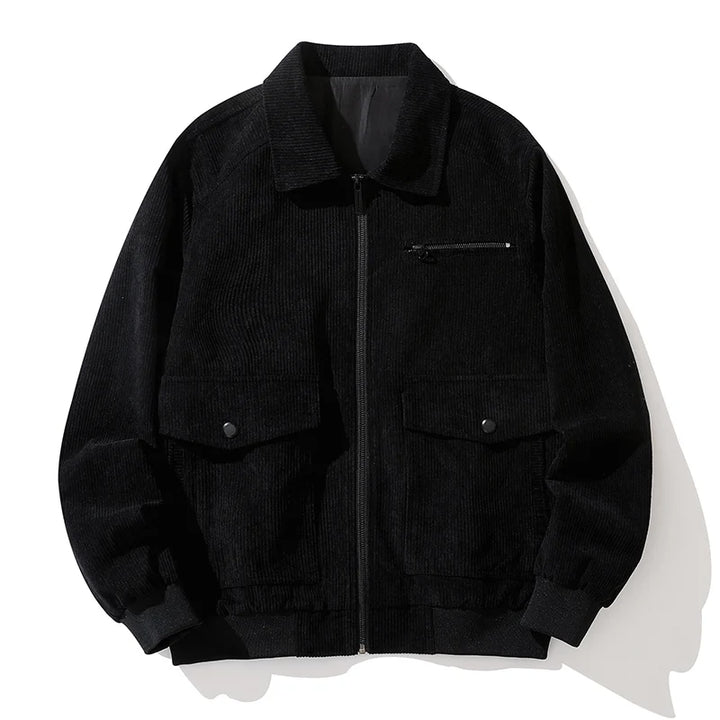 Benton Zip-Up Corduroy Coat