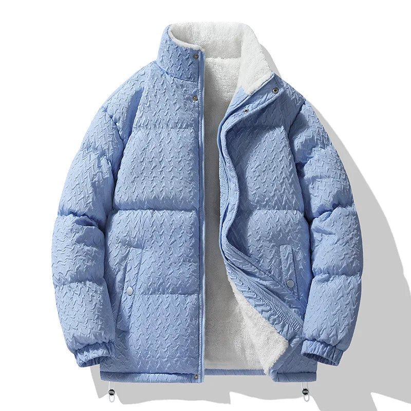 Duvall Chevron-Quilt Puffer Coat