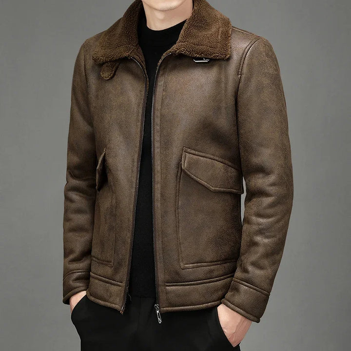 Fontana Suede Aviator Jacket