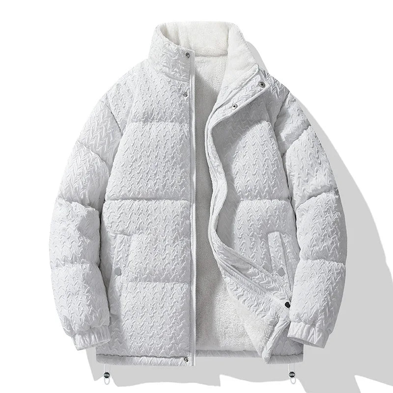 Duvall Chevron-Quilt Puffer Coat