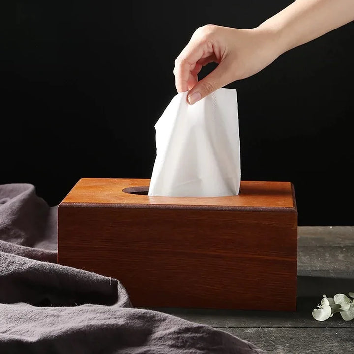 Artisan Oak Wooden Tissue Boxes